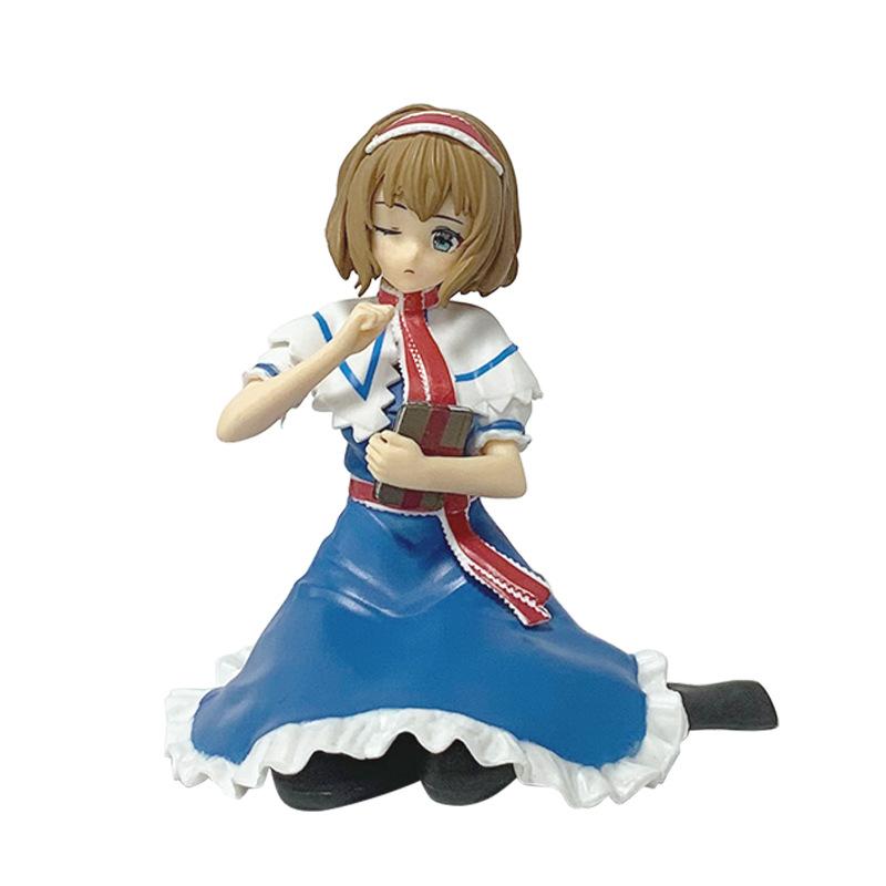 New 9cm Cartoon Anime Figures Girl Magician Alice Margatroid Action Figures PVC Figure Plaything Present Long Lasting
