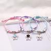 Student Girlfriend's Korean-Style Simple Cute Friendship Woven Bracelet Set - Handmade, Colorful, Three-Piece Rope