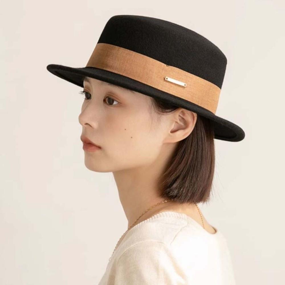 Vintage Looking British Top Hat Versatile Woolen Formal Hat Woolen Jazz Cap Fashion Show