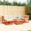 VidaXL Garden Lounge Set with Cushions 6 Pcs, Patio Seating, Furniture Set, Outdoor Terrace Furniture, Wax 3217042