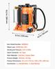 Air Hydraulic Bottle Jack, 20 Ton (44092 Lbs) Capacity, 260-495 Mm Lifting Range, Pneumatic/Manual Heavy Duty Welded Bottle Jack with Pump for SUV,