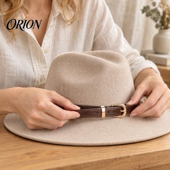 Hat Strap Replacement PU Leather Strap, Adjustable with Metal Buckle Band, Decorative Belt Flexible Band for Straw Hats And Fedora Decoration