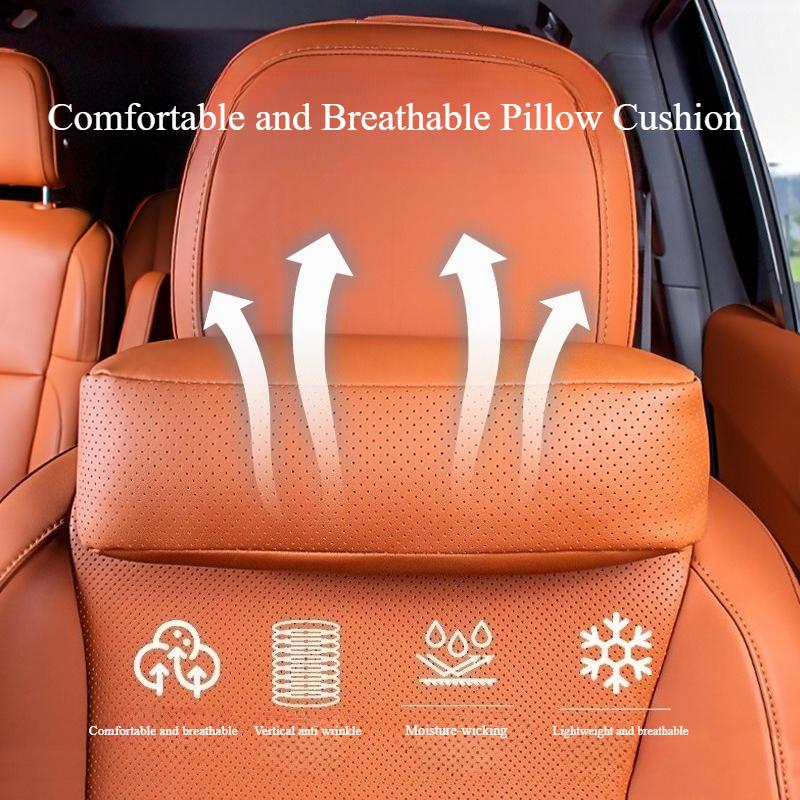 Memory Foam Car Headrests Neck Pillows Lumbar Support Car Seat Cushions Ergonomic Pillow for Comfortable Drive