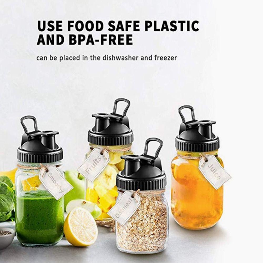 for Wide Mouth Jar Kitchen Tool 86mm 70mm Mason Jar Lid Spout Lid Seal Bottle Cover with Pou r Hole