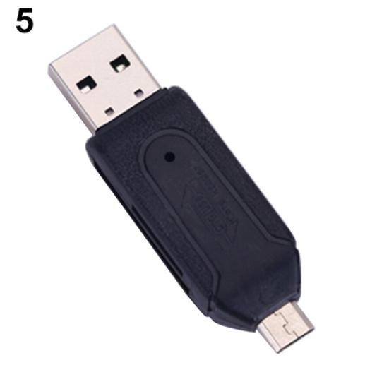 2 In 1 Card Reader Universal USB OTG Micro USB TF SD Card