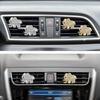 Car Air Freshener Vent Clip Luxury Rhinestone Alloy Elephant Auto Air Outlet Decoration Aromatherapy Diffuser Car Interior Accessories