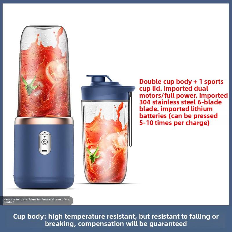 Portable Rechargeable Juicing Cup with Built-in Battery, Multi-Functional Mini Blender for Home and Travel