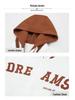 Men's Casual Hooded Jacket - Spring/Autumn 2025 Trendy Embroidered Baseball Style, Fake Two-Piece Design for Couples