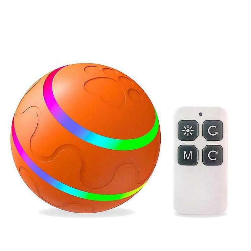 Electric Dog Toy Ball With Led Flashing,pet Cats/dogs Interactive Chew Toys With Remote Control Usb Rechargeable
