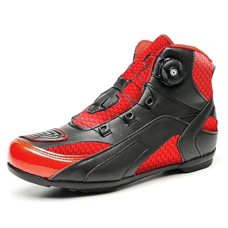 

Резиновая подошва водонепроницаемая мотоциклетная обувь черная мотоциклетная обувь мужская внедорожная мотокроссовая обувь низкие ботинки ретро-обувь для верховой езды 48