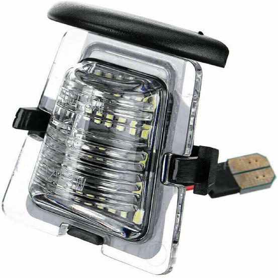 Yankok LED License Plate Light for Wrangler JK 2007-2018 X Sahara Rubicon 3rd Gen 24 SMD LED 6500K Xenon White OE Upgrade Replacement