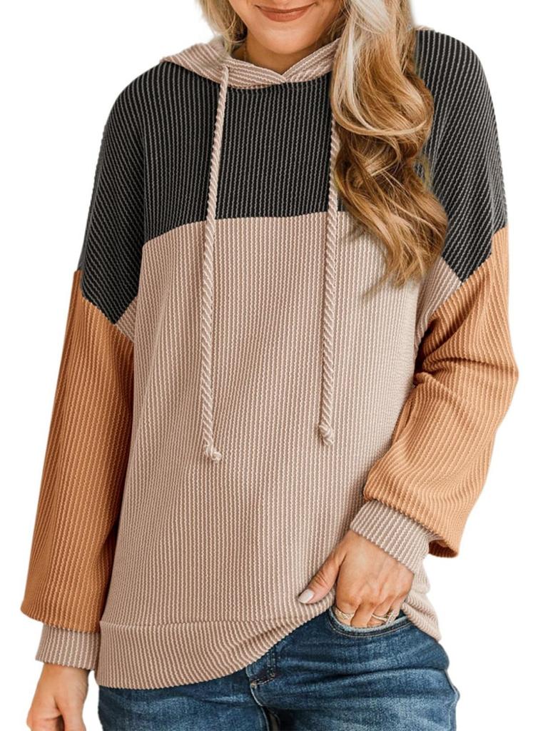 Hoodies Woman 2025 Autumn New Hoodie Y2K Patchwork Loose Tops Women Hooded Clothing Street Wear
