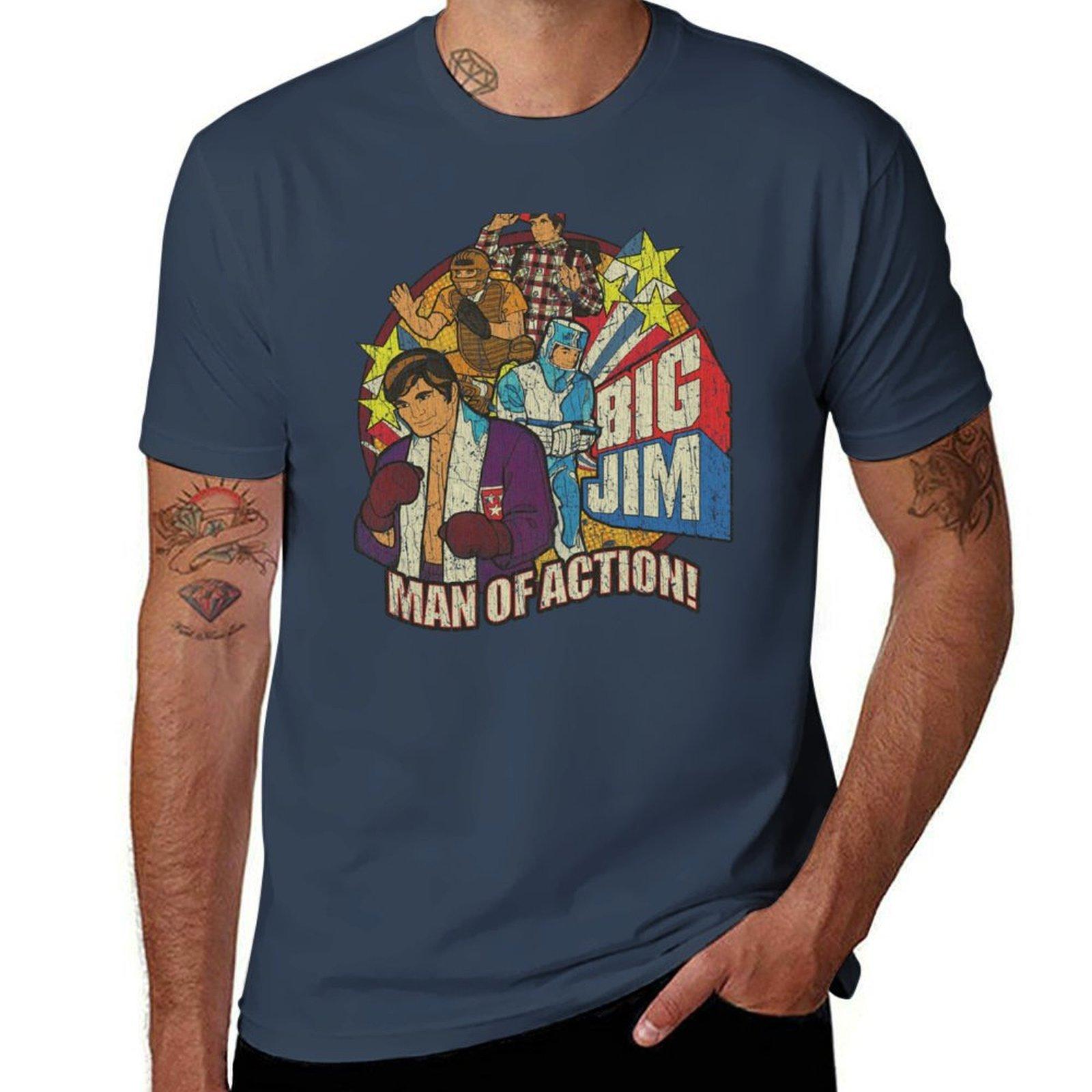 Big Jim Unisex of Action 1972 TShirt Christmas Casual Tee Shirt S