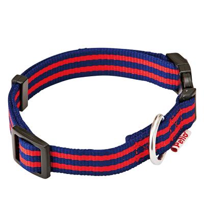 Petio Collar Merikaji Striped Collar Navy for Medium Dogs Size M