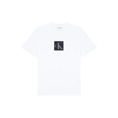 Color Block Letter Print Crew Neck Short Sleeve T-Shirt Men Tops White 40IC811-540