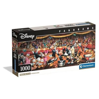 CLEMENTONI - Kompaktní 1000 dílků Panorama - Disney Orchestra
