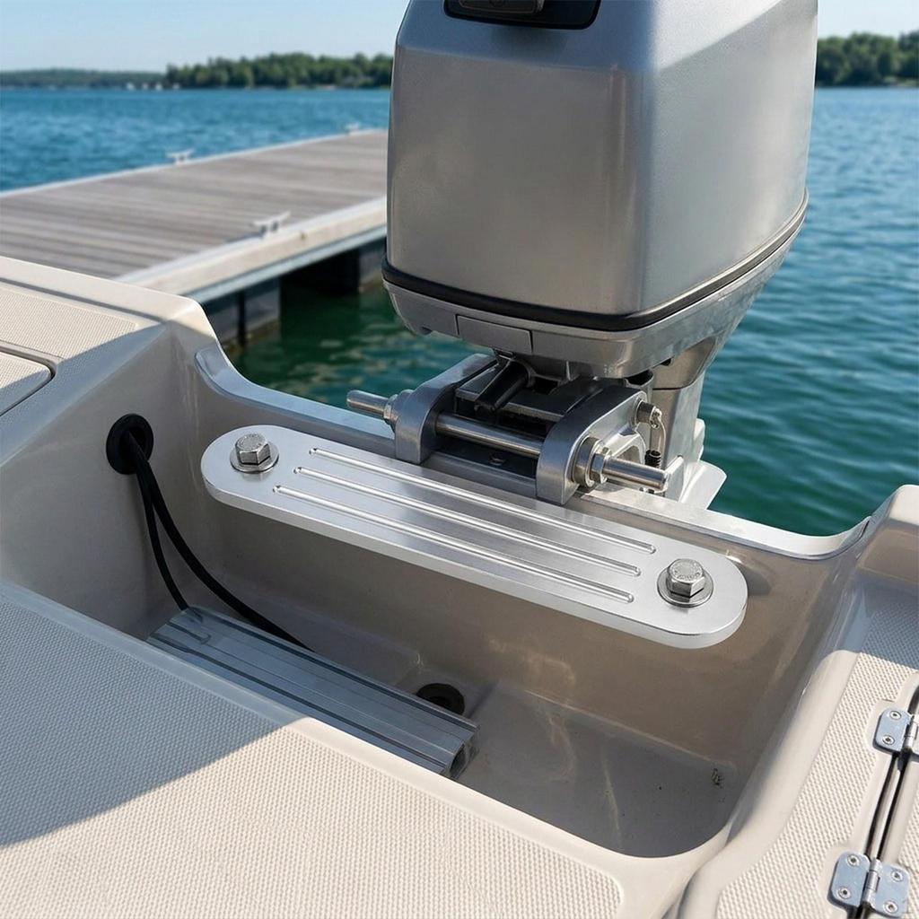 Transom Support Plate Aluminum Easy Installation Premium Thickness Maintenance Accessories for Top