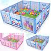 Plastic Folding Baby Safety Fence Baby Playpen Fence Pool Guard Protection Products Infant Crawling Guardrail Step 120*120*42CM