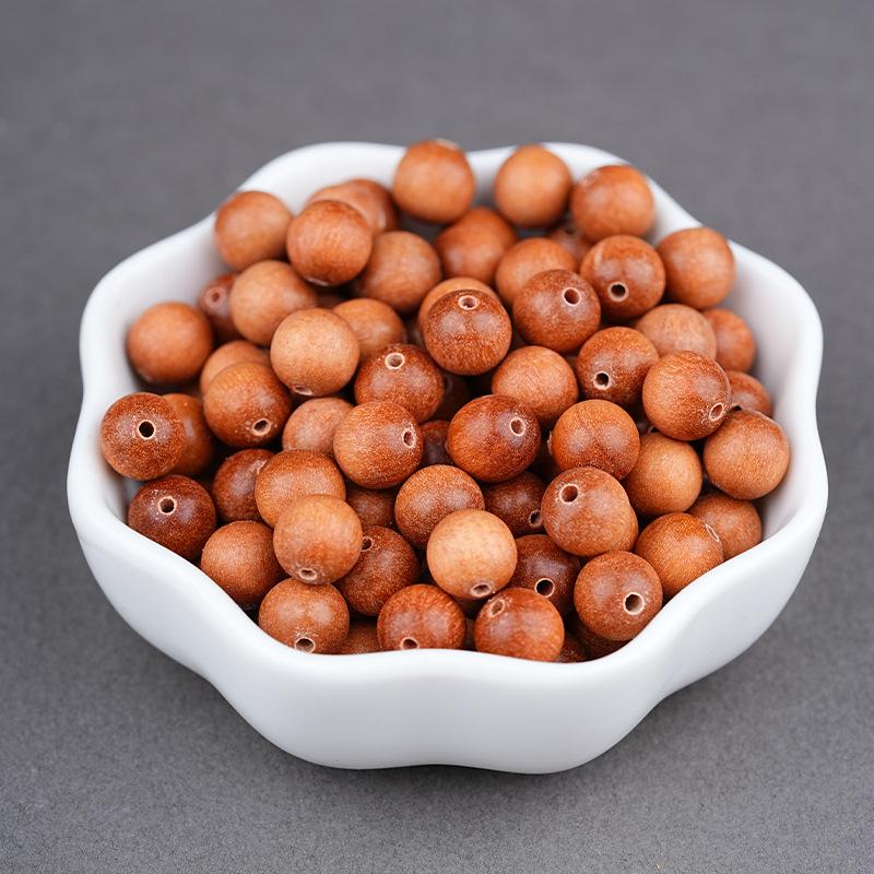 

Золотые шелковые бусины из натурального зеленого сандалового дерева для самодельных украшений и буддийских аксессуаров