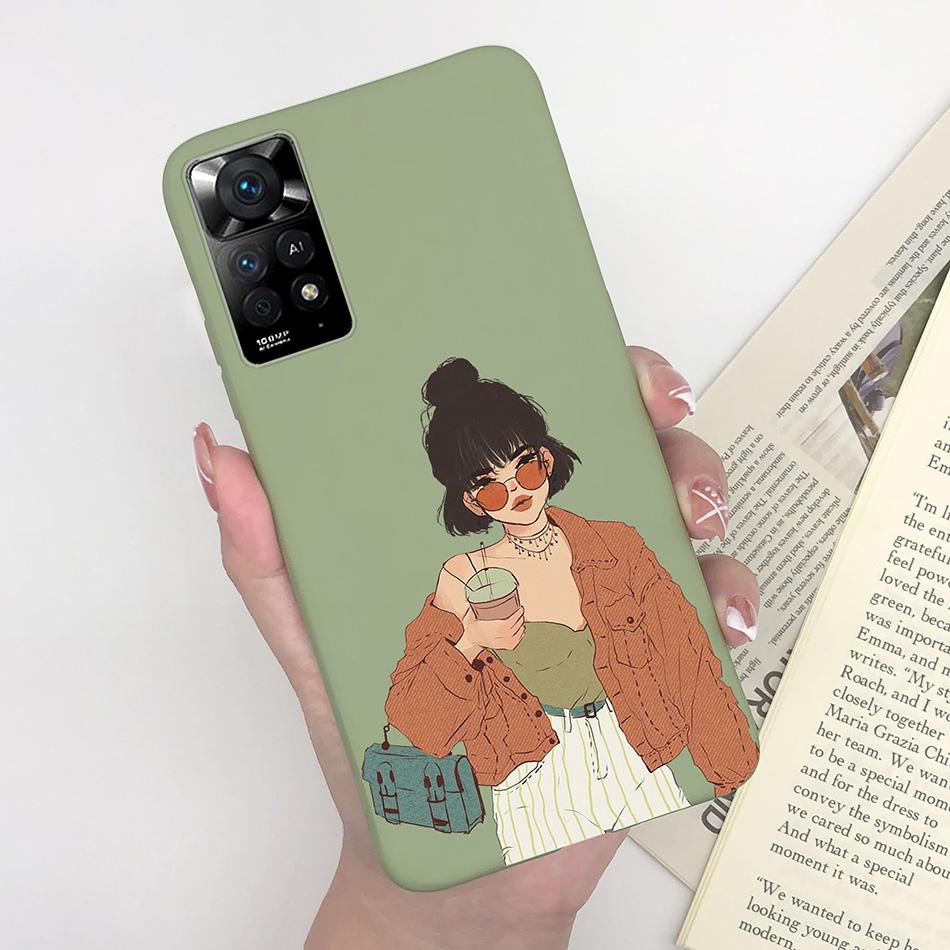 For Xiaomi Redmi Note 11 Pro 4G 5G Phone Case Cute Diasy Pattern Soft Silicone TPU Back Cover Funda For Redmi Note11 11Pro Coque