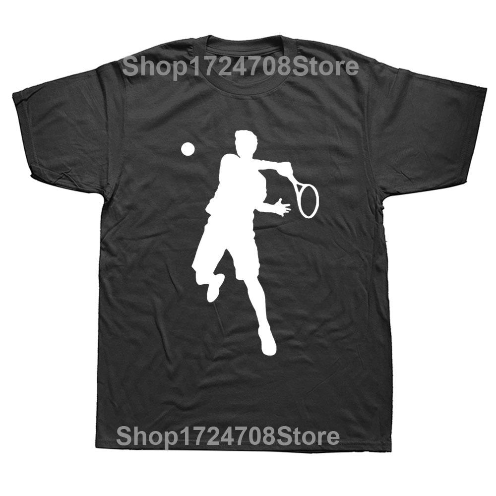 Cool Tennis Player Birthday Funny Unisex Graphic Fashion New Cotton Short Sleeve T Shirts O-Neck Harajuku T-shirt