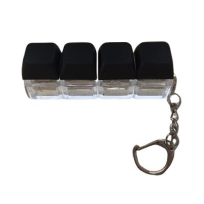 New Diy Keycaps Toy Keyboard Fidget Toys Stress Relief with Keychain 4-button Shaft Tester Finger Button Finger Keycaps Adults