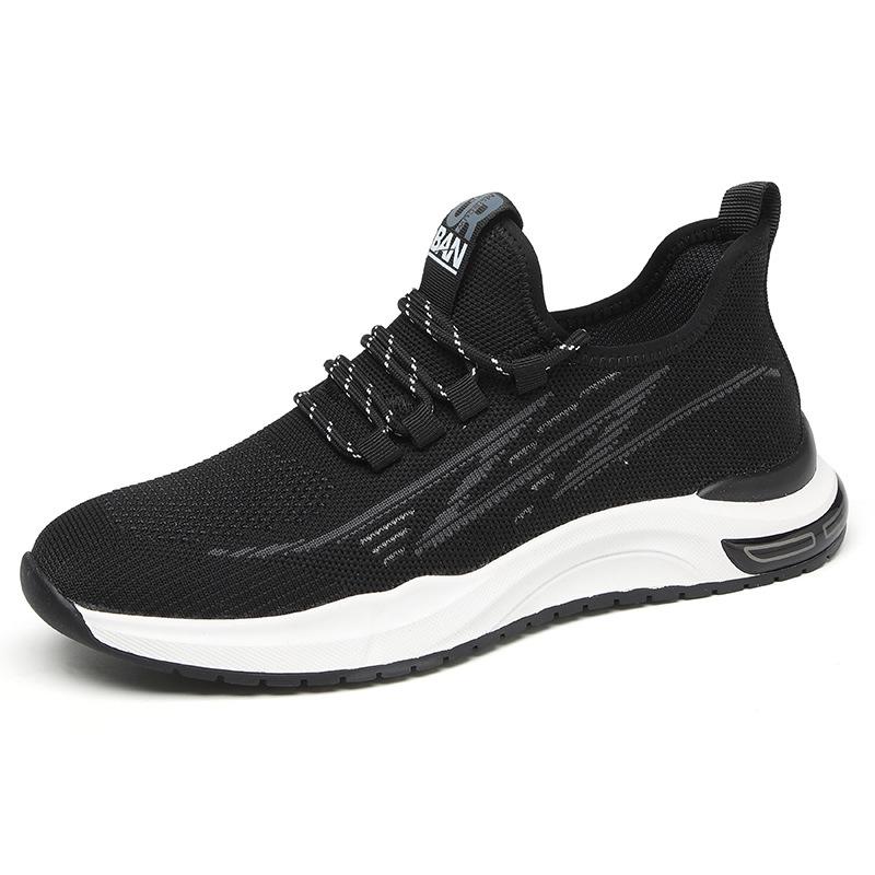 Men's shoes summer new fashion fly-woven casual sports shoes men's mesh breathable and comfortable travel lightweight running shoes