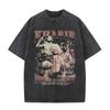 Camiseta Lavada Vintage de Boxeo Khabib para Hombre Mujer Gimnasio Fitness Manga Corta Camisetas Hip Hop Rock para Hombre Camiseta Oversize Streetwear
