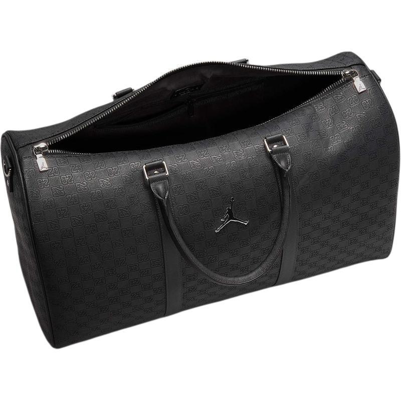 Jordan Monogram Polyurethane Travel Bag 40L Unisex Black Jordan HV1614-045
