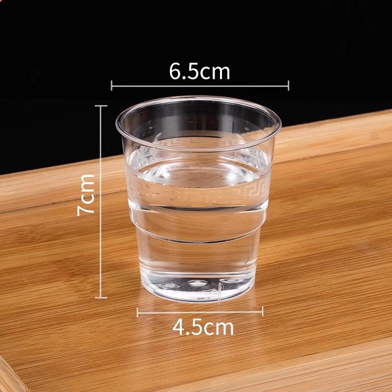 Miaojiayi Disposable Mini Plastic Cups, 150ml (500 Pack)