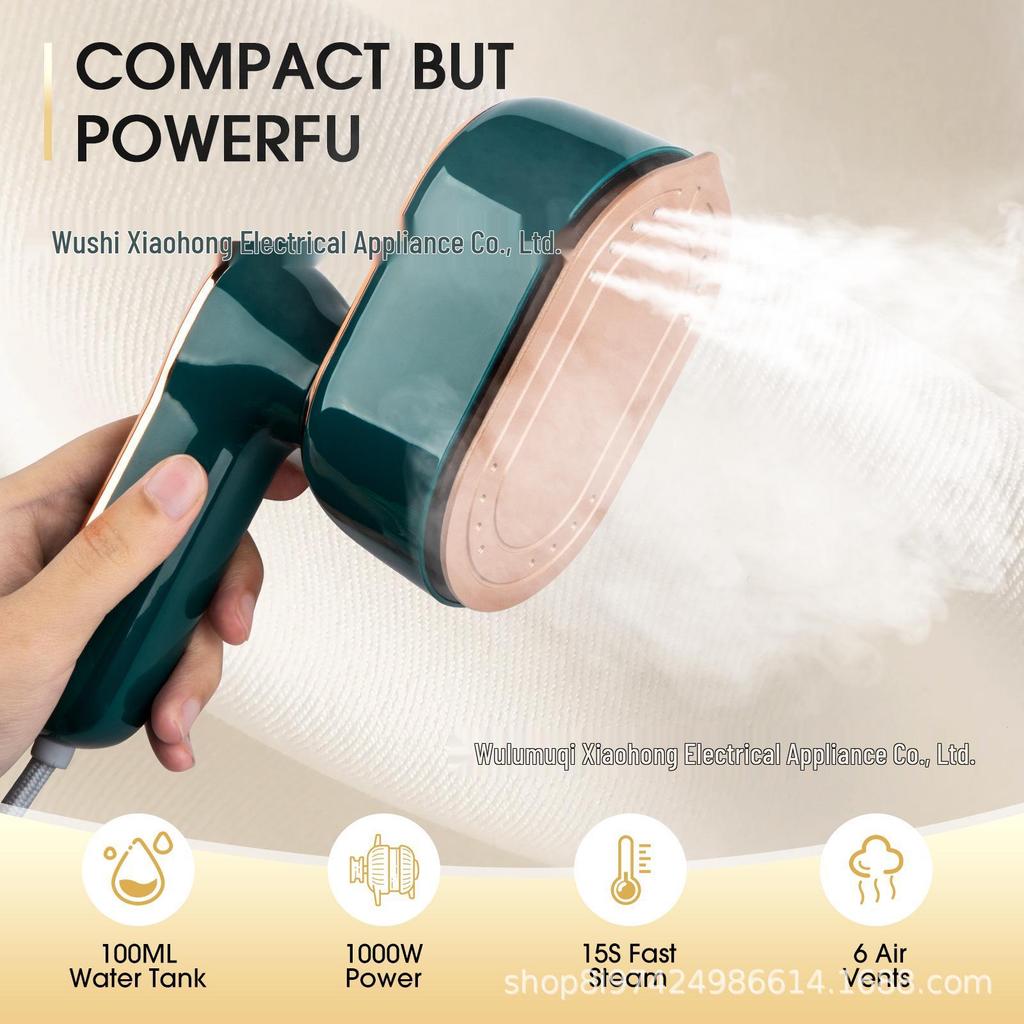 Portable Ceramic Soleplate Handheld Garment Steamer and Travel Iron