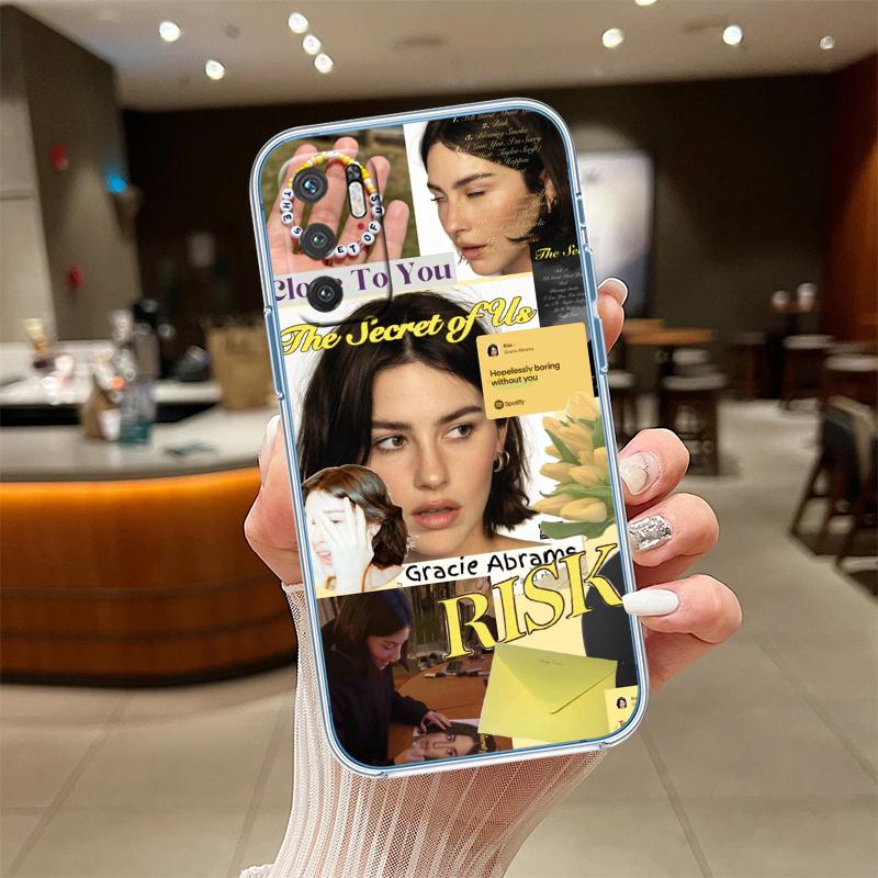 

RE34 Gracie Abrams Transparent Phone Case for Motorola Moto Edge 20 30 40 50 S30 Fusion Ultra Pro Neo Lite + G200 G23 Motorola Moto G23