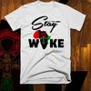 Black History Month T-Shirt African Kemetic Consciousness Stay Woke Ankh New Tee