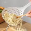Strainer Scoop Colander Slotted Pasta Spoon Plastic Skimmer Spoon with Handle Food Drain Shovel for Kitchen Cooking KTY