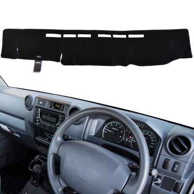 Xukey Mata na deskę rozdzielczą do Toyota Land Cruiser i serii 79 Samochód UV Poliestrowa osłona przeciwsłoneczna na deskę rozdzielczą Zaprojektowana dla Harrier 70, 76, 78, (2009-2020), Krem przeciwsłoneczny,