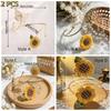 Metal Butterfly Sunflower Curtain Straps Fabric Sunflower Curtain Holders  Living Room