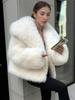 Women's Cross-Border Faux Fox Fur Coat - Plush, Regular Style