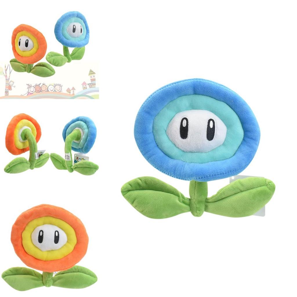 New Mario Plush Orange Flame Blue Ice Sunflower Soft Toy 18cm