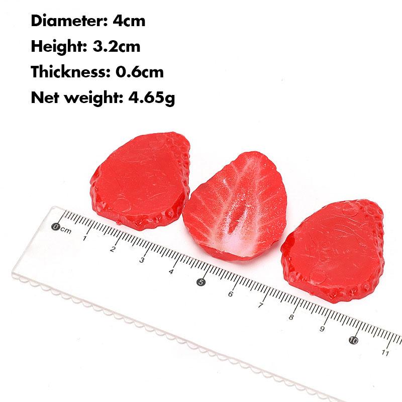 

10 шт. Искусственные лепестки клубники Сделай сам Искусственный фрукт Симуляция Поддельный фрукт Вечеринка Реквизит для фотосессии Украшение Дом Свадебный декор 10pcs