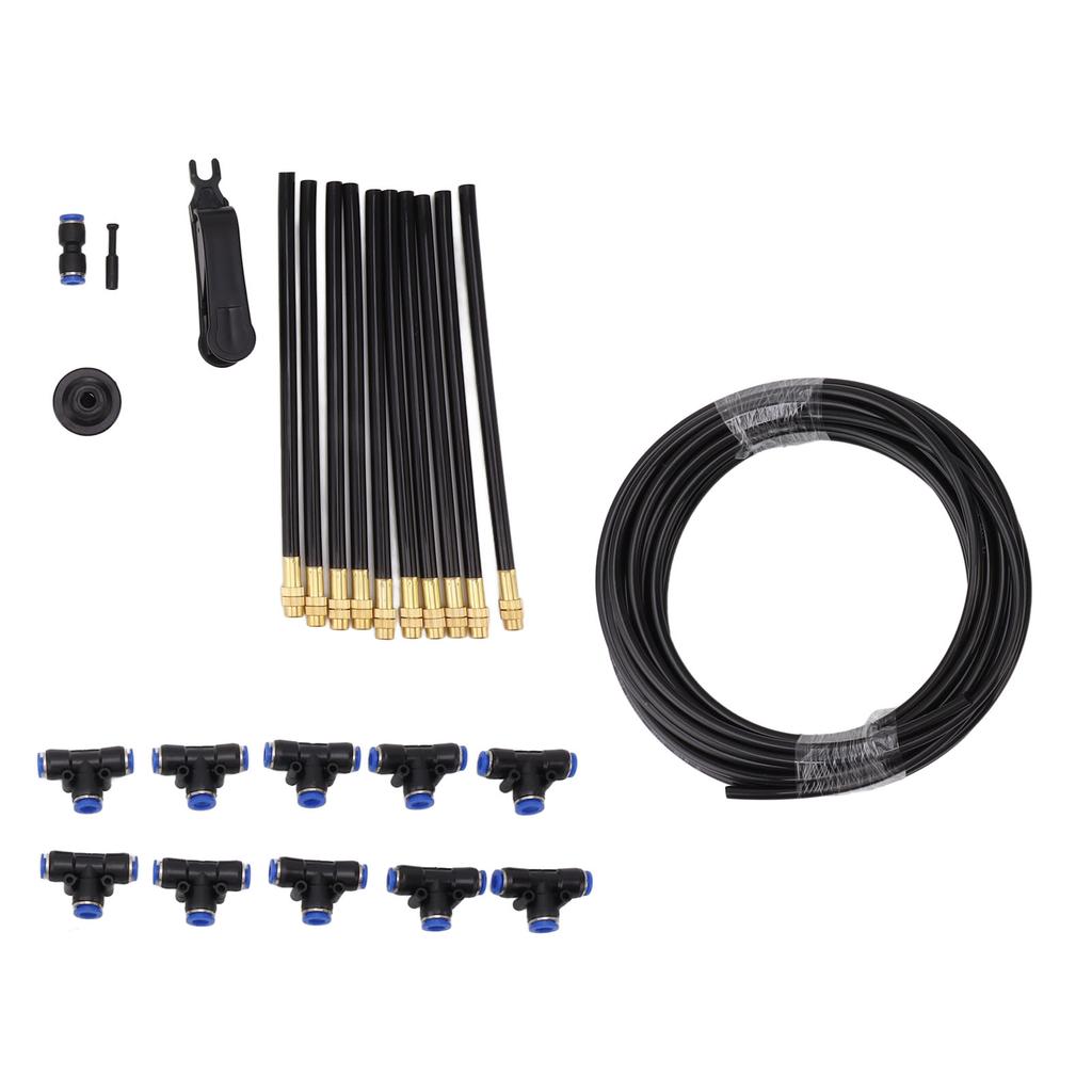 Above Ground Sprinkler System with 360 Degree Adjustable Bendable Nozzle for Greenhouse Outdoor