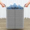 Houndstooth Storage Bag Extra Large Organizer for Blankets Wardrobe Essentials Blanket Box Container with Dustproof Zipper