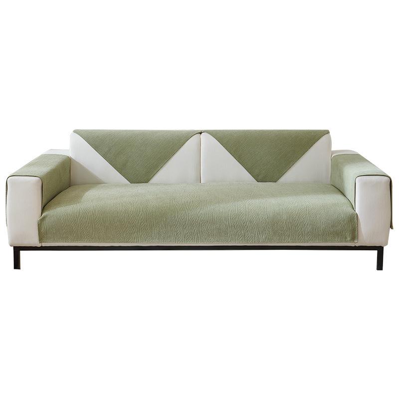 Jednobarevný žinylkový polštář na pohovku Four Seasons Universal Non-Slip Mat Sofa Cover Slipcover