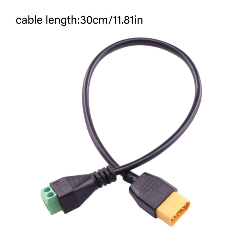 Upgraded Male 2 Pin Solderless Power Cable with Secure Screw Terminals for Powerful Toys and Solar Energy Systems