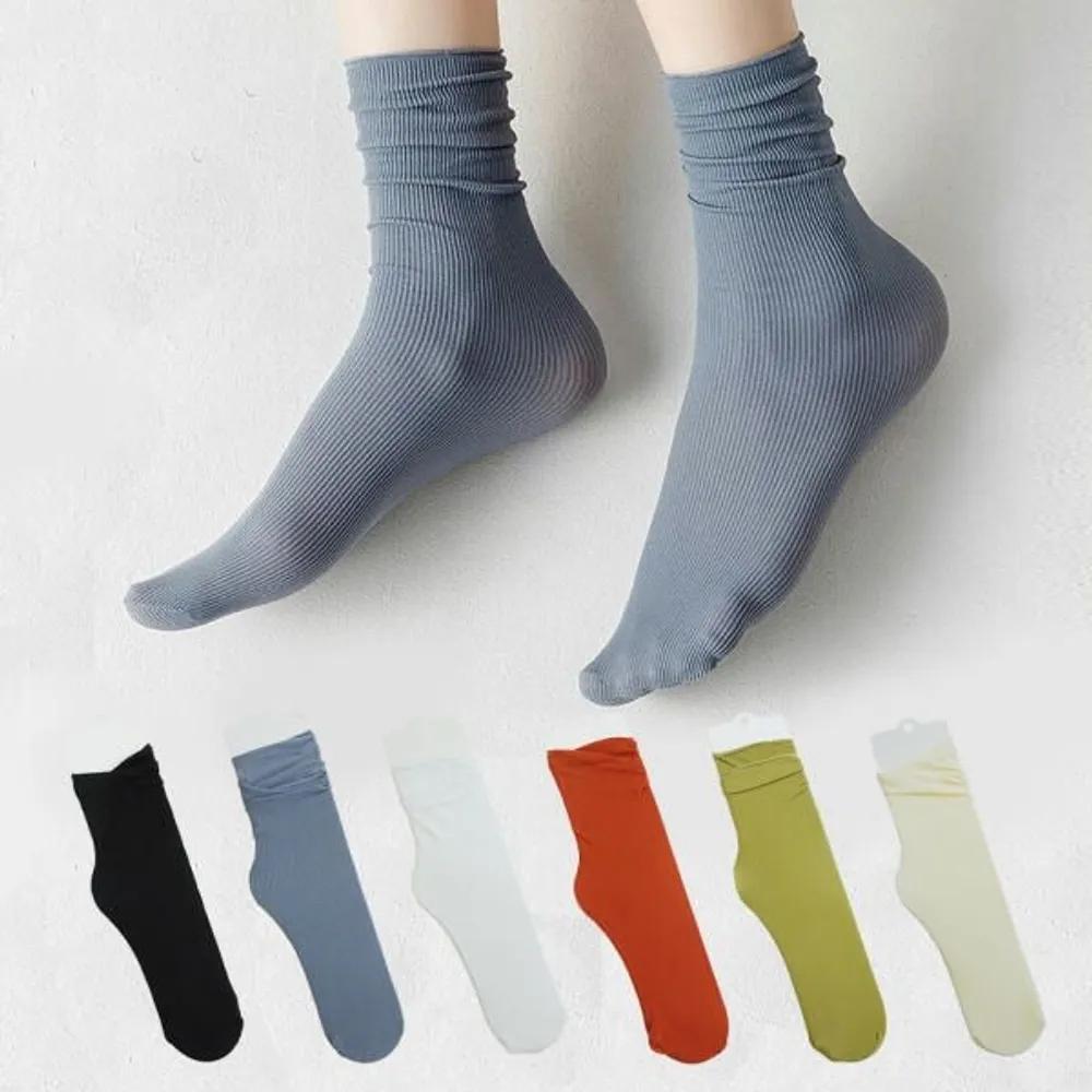 Godshop Summer Socks Seamless Roll-up Socks Non-compression Stockings 6 Colors Sora