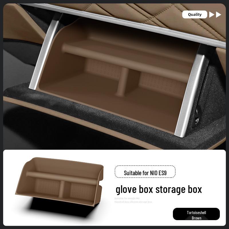 Compatible with 26 Nio ES9 Models: Glove Box Storage Container & Car Interior Organizer.