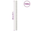 VidaXL Membrane anti-mauvaises herbes blanc 2x150 m PP, tissu anti-mauvaises herbes, membrane de contrôle des mauvaises 4005924