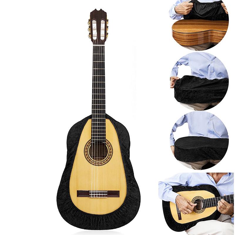 Black Dust Cover for 39, 40, 41-Inch Folk, Classical Guitars & Electric Bass