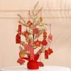 12pcs/set Hangable New Year Bonsai Hanging Tag Decorative Fortune Tree Small Pendants  Christmas