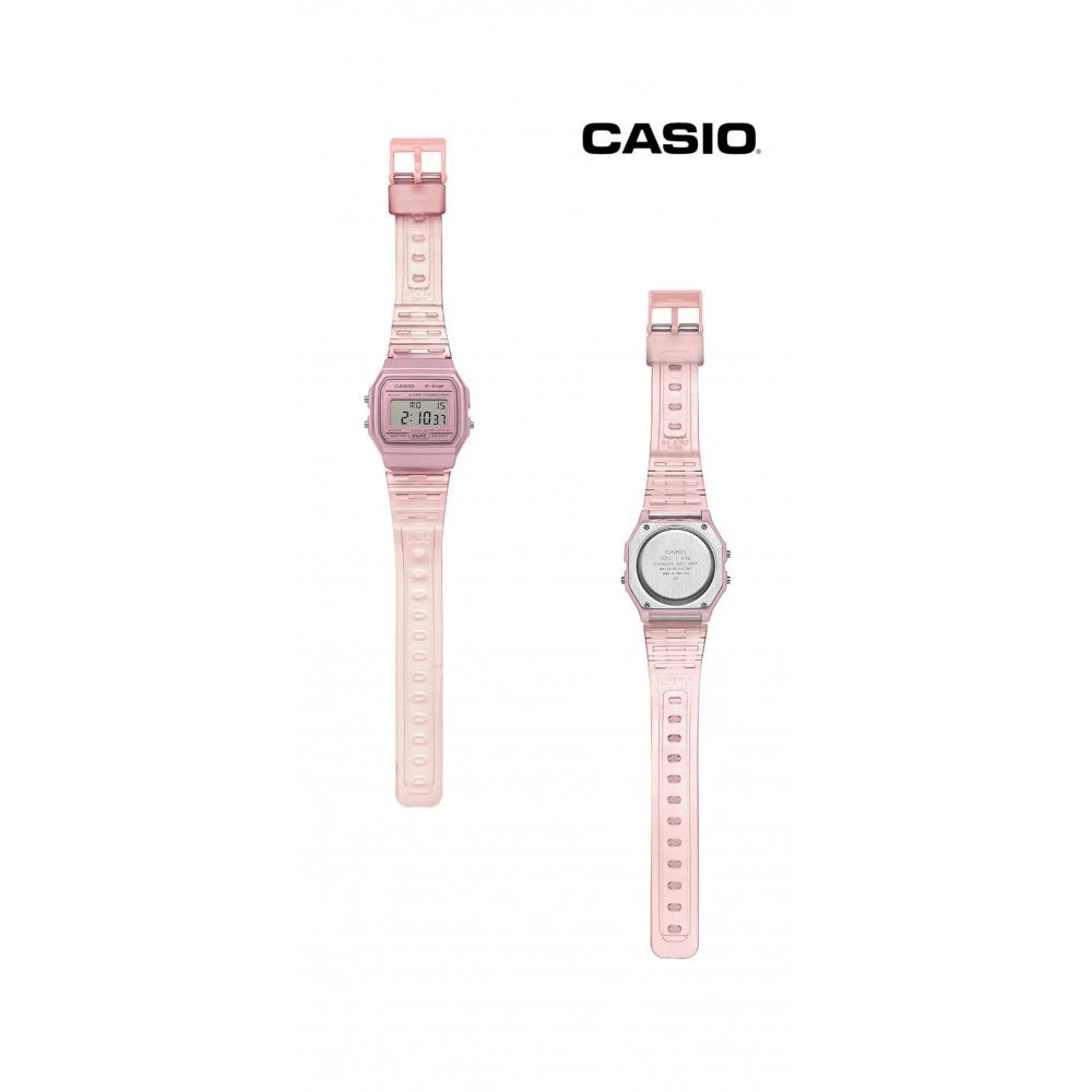 Casio F 91ws 4hdF  F 91ws 4  Digital Square Vintage Retro Clear Public Pu Watch