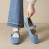 Women Flat Shoes French Retro Flat Bottomed Mary Jane Shoes Shallow Mouth Soft Sole Ballet Single Shoes Women Flats